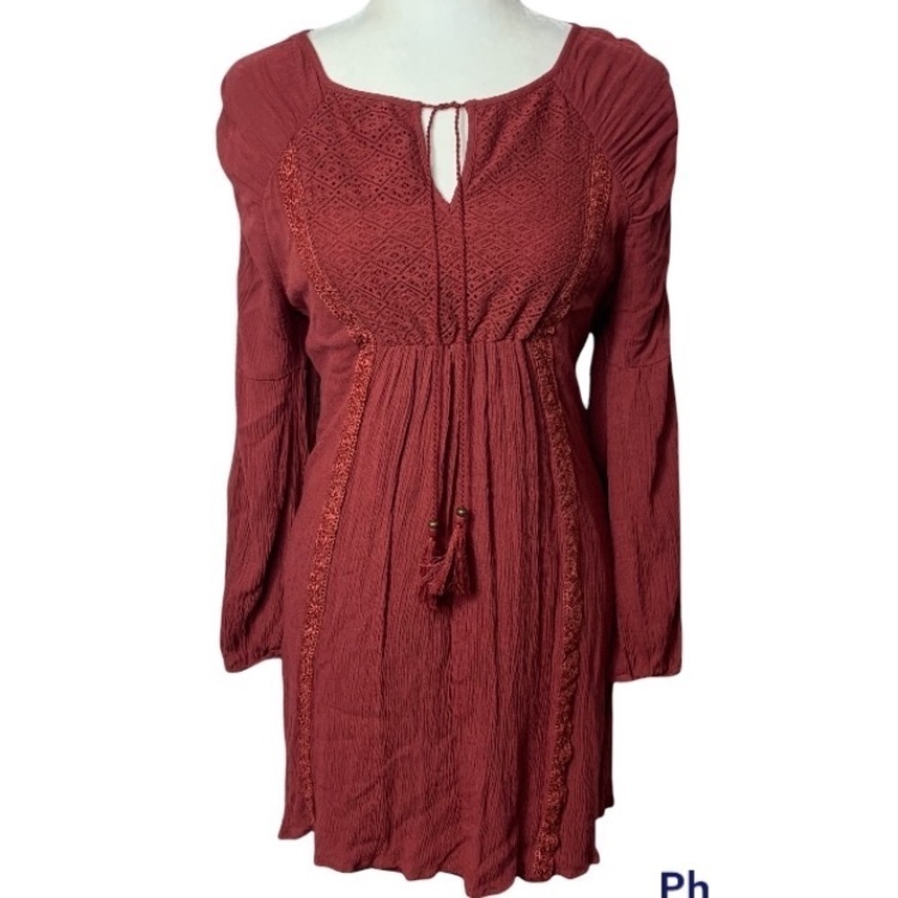 Vanity Boho Lace Long Sleeve Dress -> Vanity boho lace long sleeve dress
